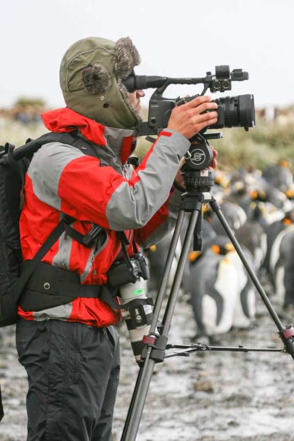 O Jeff fotografa as belezas naturais de Salisbury Plain, na Geórgia do Sul